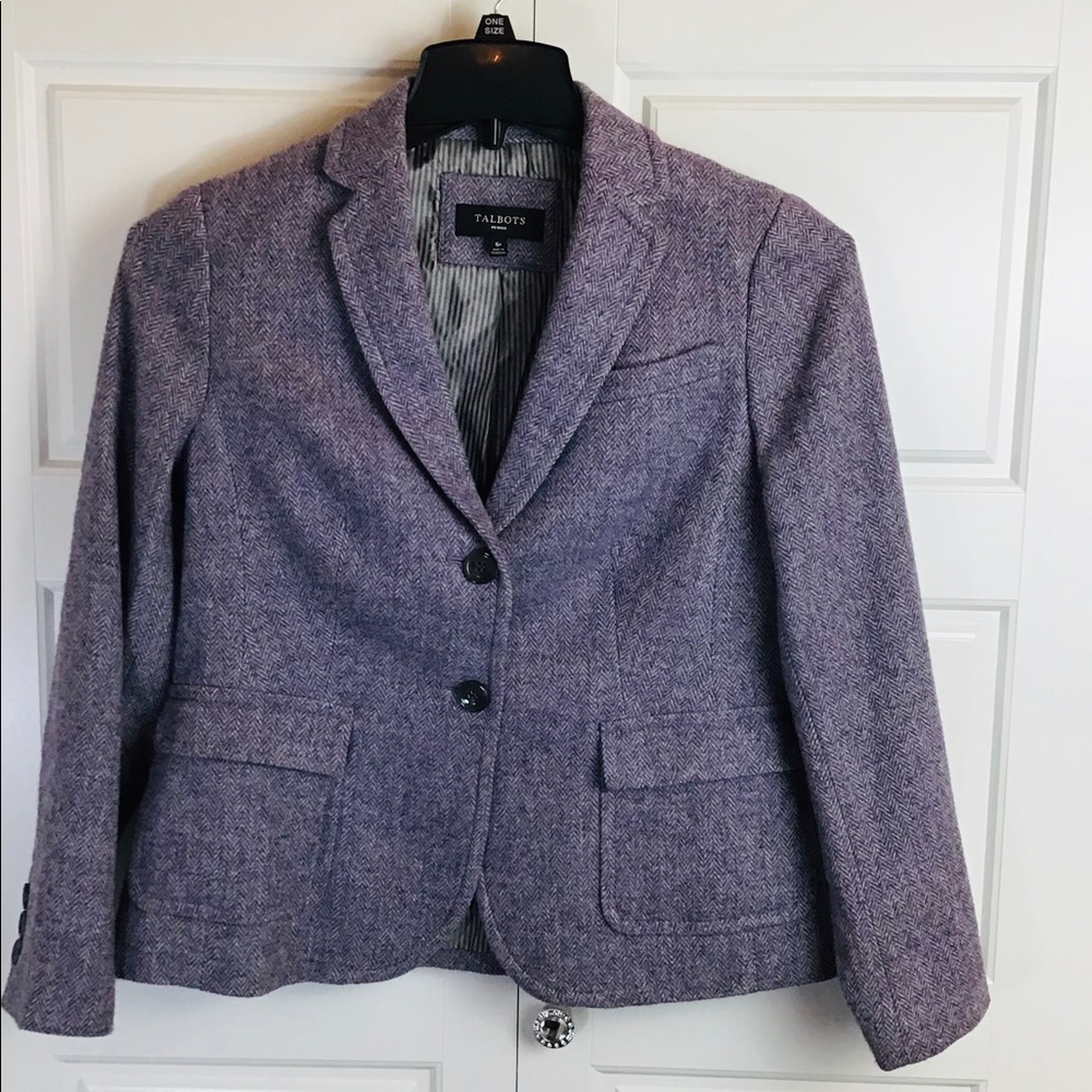 Talbots Petite Wool Blend Blazer. Size 6P.